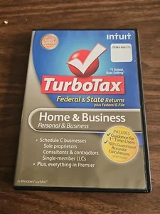 2012 Turbotax Home & Business Federal & State CD PERSONAL & SMALL BUSINESS - Picture 1 of 4