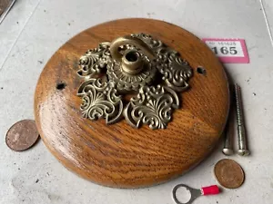 162mm OAK & CAST BRASS ceiling Rose CHANDELIER NOW LISTED ON ANOTHER ACC - Picture 1 of 13
