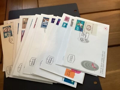 ICOLLECTZONE Israel  25 MINT  Mostly Tabs FDC #1  (A100) - Image 1 of 4