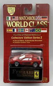 1989 Matchbox World Class Series I Ferrari Testarossa #6 - Picture 1 of 6