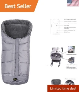 Reflective Safety Toddler Stroller Footmuff - Universal Fit & Machine Washable - Picture 1 of 9