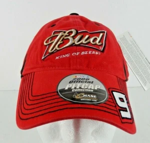 NASCAR Pit Cap Kasey Kayne Bud # 9 Chase Drivers Hat Strap Back NEW NWT - Picture 1 of 5