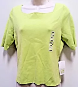 NWT Sutton Studio Women's 3/4 Sleeve Blouse Knit Top - Size L - Picture 1 of 2