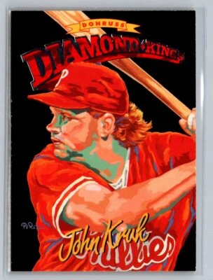 1994 Donruss #DK-9 John Kruk Diamond Kings - Image 1 of 2