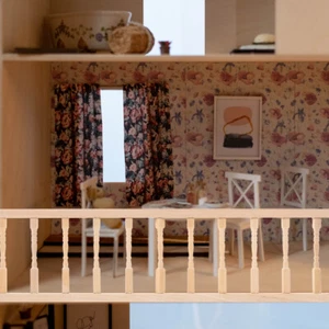 30 .5x7.5cm Doll House Wooden Handrail Child 1/12 Mini Miniature Furniture - Picture 1 of 12