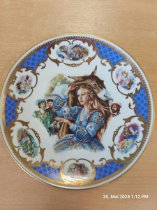 Jégou Porcellaine Limoges Paris Märchen Teller Peau d'ane Donkey Skin Eselshaut - Bild 1 von 3