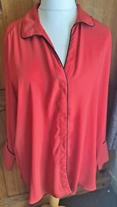 A Sienna Red Hi Low Blouse by M&S Size 22 - Picture 1 of 4