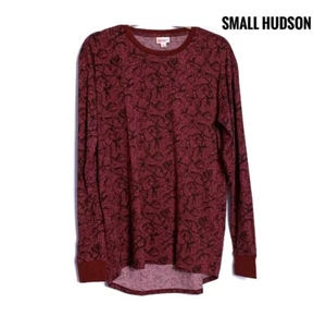 Pequeño LulaRoe Hudson manga larga marrón floral se adapta a 6/8 - Imagen 1 de 1