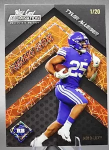 Tyler Allgeier 1/20 2021 Wild Card Alumination NIL Rookie RC Rising Son Falcons - Imagen 1 de 2