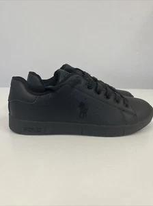 Polo Ralph Lauren Todo Negro Junior Entrenadores Reino Unido Talla 4 Nuevo sin caja #1537 - Imagen 1 de 7