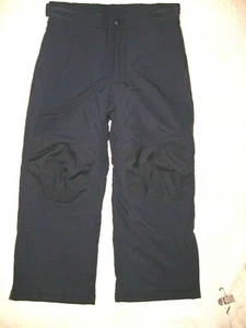 L.L. BEAN KIDS SNOW PANTS SKI PANTS SZ 6 X 22" NAVY BLUE NYLON SHELL THINSULATE - Picture 1 of 6