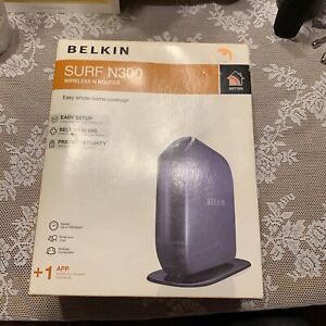 Belkin F7D6301 v1 Surf N300 Wireless-N Router 300-Mbps 4-port 802.11b/g/n WPA2 B