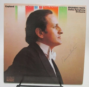 SIGNED by EDUARDO MATA "Copland: El Salon Mexico Rodeo / Appalachian Spring" LP - Picture 1 of 4