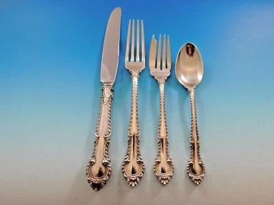 English Gadroon by Gorham Sterling Silver Flatware Set for 8 Service 32 Pieces - Image 1 of 4
