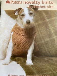 Patons Novelty Knits & Crochet Bits 12 Designs Dog Coat, Doll, Bags, Poodle - Picture 1 of 7