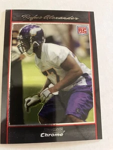 Minnesota Vikings Oklahoma Rufus Alexander 2007 bowman chrome rookie fb card - Picture 1 of 2