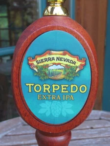 BEER Wood Tap Handle ~*~ SIERRA NEVADA Brewery Torpedo IPA ~*~ Chico, CALIFORNIA - Picture 1 of 10