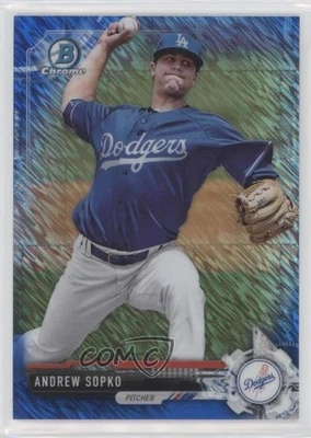 2017 Bowman Chrome Prospects Blue Shimmer Refractor Andrew Sopko #BCP83 - Image 1 of 2