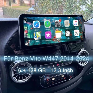 Radio Coche 12.3"Para Benz Vito W447 14-24 Android 13 6+128G GPS Navi 4G 8 Núcleos SWC - Imagen 1 de 12