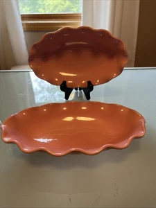 Set of 2 Vtg Pink Pfaltzgraff Banana Split Dishes No Chips/Cracks Cpyrt Mexico - Picture 1 of 14