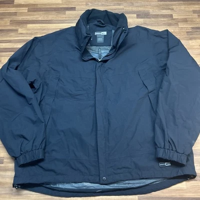 REI Jacket E1 Elements Full Zip Hooded Jacket Black Size XXL - Image 1 of 4