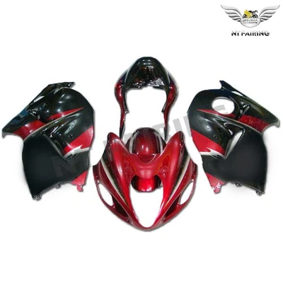 Kit de carenado negro rojo para Suzuki GSX1300R Hayabusa 1999-07 carrocería carenados ABS Foto 1 de 4