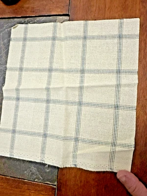 20 count Northland Blue & Olive Green Tartan 10.5 X 10.5" cross stitch - Image 1 of 4