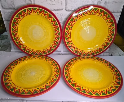 Oneida 厨房 La Fiesta ! 手绘4件套餐盘 — 第 1/4 张图片