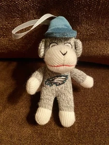 Forever Collectible Philadelphia Eagles Sock Monkey Ornament Christmas 5” Tall - Picture 1 of 6