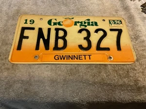 Targa Georgia contea di Gwinnett 1996 FNB 327 - Foto 1 di 2