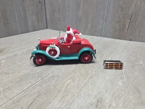 Danbury Mint Ford Model A Roadster with Santa Claus Special Red and Green - Bild 1 von 8