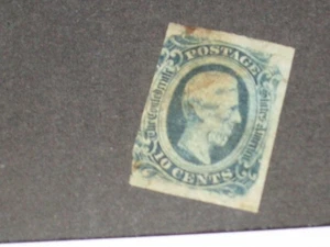 Estampillas de Estados Unidos confederadas CSA SCOTT #12 COMO NUEVAS CON BISAGRAS, 10 centavos - Imagen 1 de 1