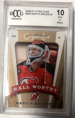 Martin Brodeur Hall Worthy o-pee-chee 2006-07 #30 - Image 1 of 2