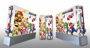 Pour console NintendoWii et 2 télécommandes autocollants 216 skin sticker cover - Photo 1/1
