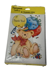 6 invitations & envelopes hallmark thank you cards - Picture 1 of 1