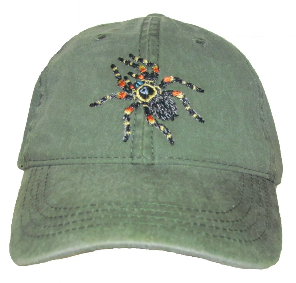 Red-Kneed Tarantula Embroidered Cotton Cap NEW  - Image 1 of 1