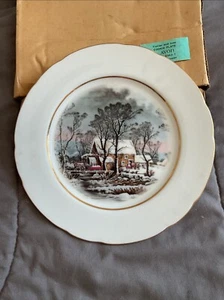 Avon Currier und Ives 8" Teller 1977 - Bild 1 von 2