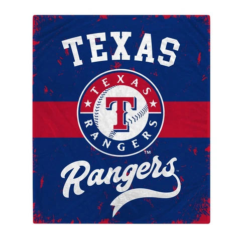 Texas Rangers MLB 60'' x 70'' Retro Stripe Flannel Blanket-W17508450234 Cover