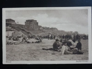 Netherlands: ZANDVOORT Strand, excellent animated beach scene - Old Postcard - Picture 1 of 1