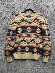 VIntage Woolrich Men’s XL Aztec Arrow Southwest Pullover Wool Sweater - Picture 1 of 9