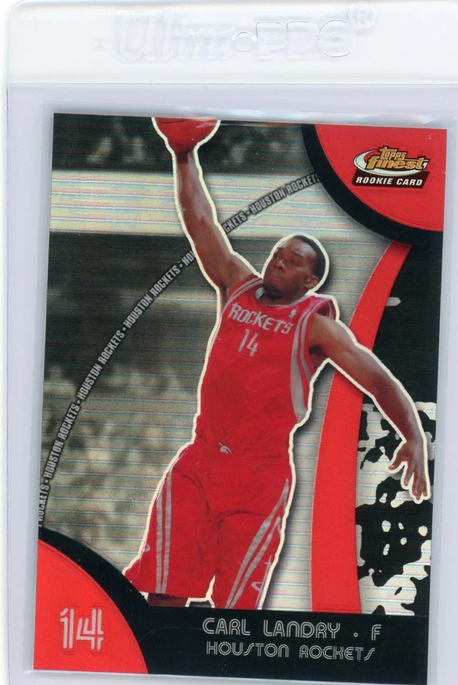 2007-08 TOPPS FINEST CARL LANDRY REFRACTOR ROOKIE  NICE CARD FREE SHIPPING - Image 1 of 1