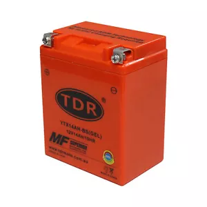 YTX14AH-BS ATV Quad UTV Bike Battery for Yamaha 225cc YFM225 Moto 4 1986 - 1988 - Picture 1 of 6