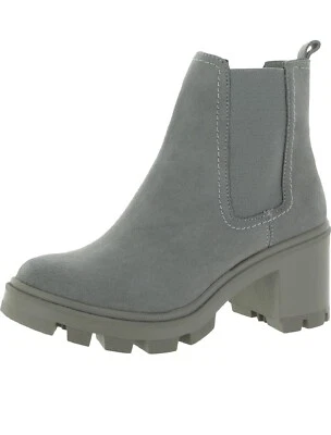 Splendid Women's 8.5 Melisa Suede Lug Sole Chunky Block Heeled Chelsea Boots NIB - Image 1 of 4