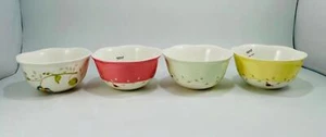 Lenox Porcelain Butterfly Meadow Dessert Bowl Set of 4 New - Picture 1 of 10
