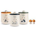 5PCS Kitchen Storage Canister Set Tea Coffee Sugar Jar Salt Pepper Shakers Pots
