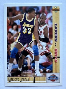 1991-92 Upper Deck Classic Confrontation #34 Magic Vs Jordan Card - Bild 1 von 6