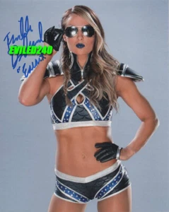 TENILLE DASHWOOD EMMA WWE RAW WWF NXt TNA Impact Wrestling SIGNED 8x10 Photo - Picture 1 of 3