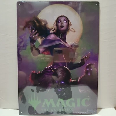 Magic The Gathering Liliana Metal Tin Sign Wall Hanging Official MTG Collectible - Image 1 of 2
