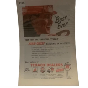 Pubblicità d'epoca 1946 Texaco concessionari migliore di sempre - Foto 1 di 4