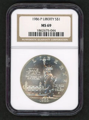 United State 1986-P NGC MS 69 $1 Commemorative Liberty Dollar - Image 1 of 2